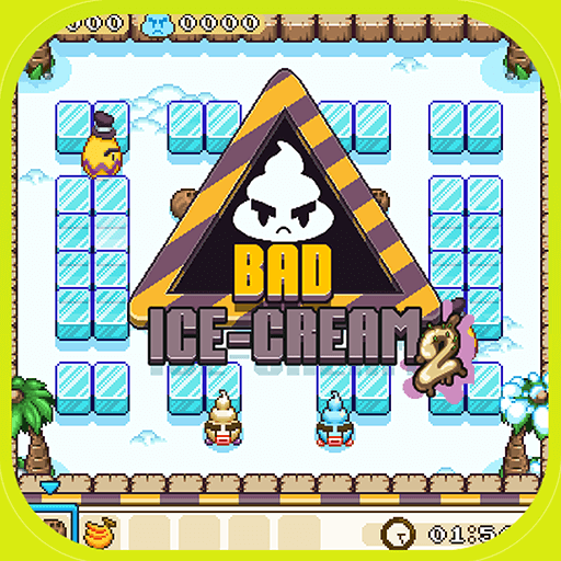 Bad Ice Cream cute ice cream in a frozen map