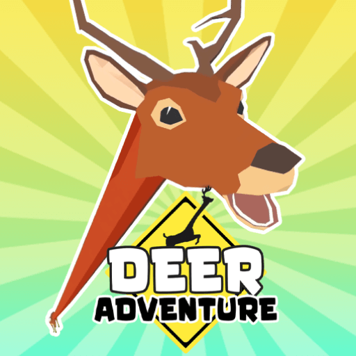 The giraffe in Deer Adventure with its long neck and many spots