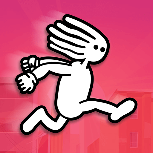 character performing a mid-air jump in Dreadhead Parkour