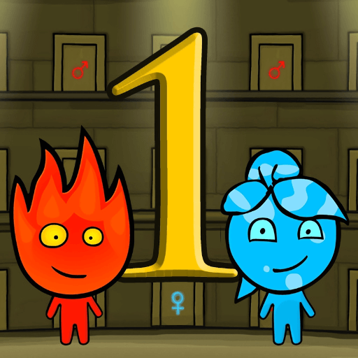 Fireboy and Watergirl are walking together preparing to take on the challenge.