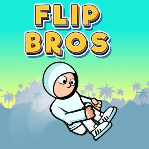 Flip Bros character performing an aerial flip