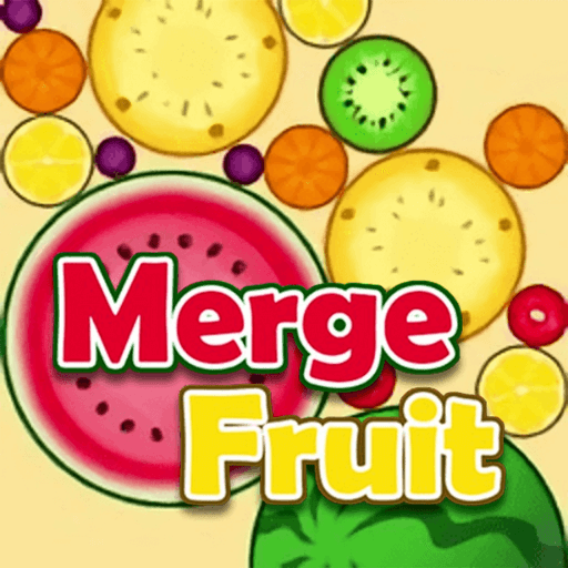 Fruits in Fruit Merge: watermelon, pineapple, orange, custard apple...