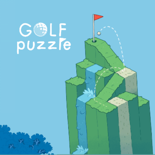 The terrain in Golf Puzzle involves playing golf on mountains.