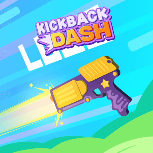 The gun in Kickback Dash is flying back due to the recoil