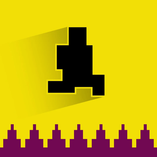 A level in Level Devil, showing the character facing dangerous challenges and traps.