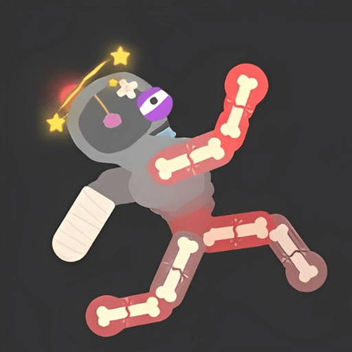 Ragdoll Drop game character is helpless after performing falls