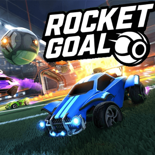 Cars are chasing the ball in Rocket Goal