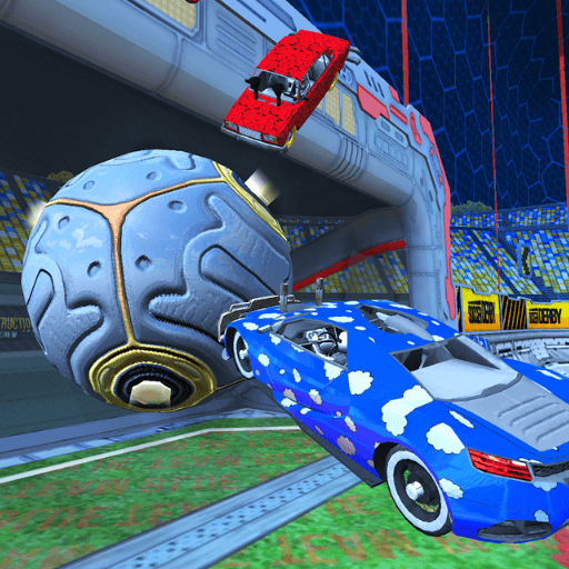Soccer balls and cars are in a fierce battle in Rocket Soccer Derby