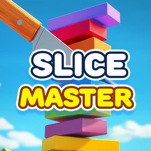 A colorful block cutting in Slice Master