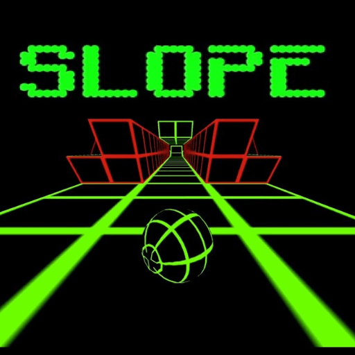 The ball is at the starting position, preparing to enter the slope race.