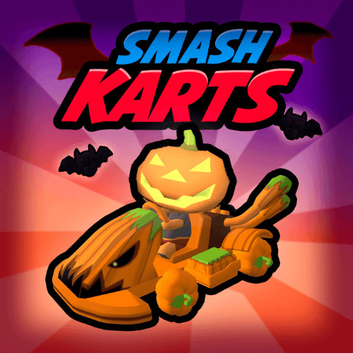 The unique car in Smash Karts prepares for a chaotic battle