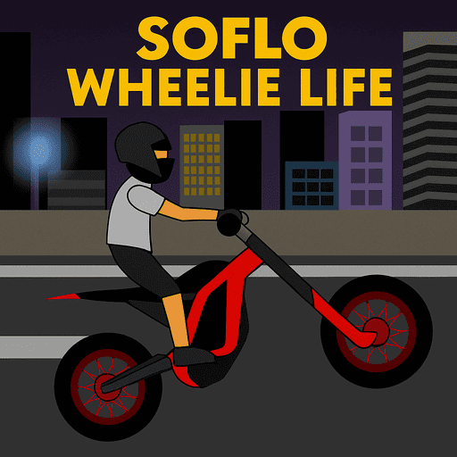 The person riding the bike in Soflo Wheelie Life