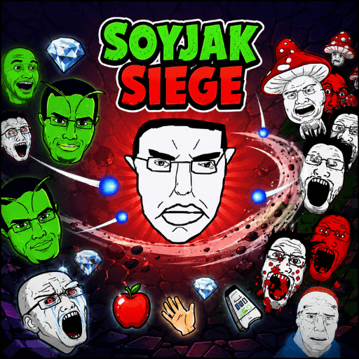 an arduous battle against numerous enemies in Soyjak Siege