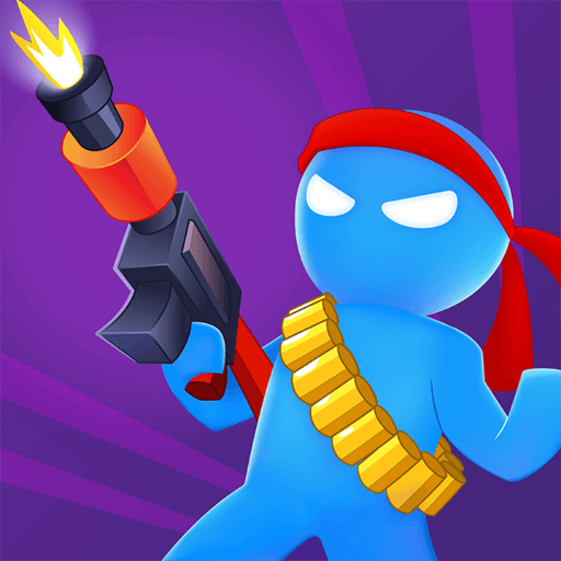 Stickman character in battle in Stick Rush