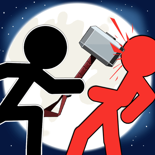 two stickmen are fighting each other in Stickman Fighter Epic Battles