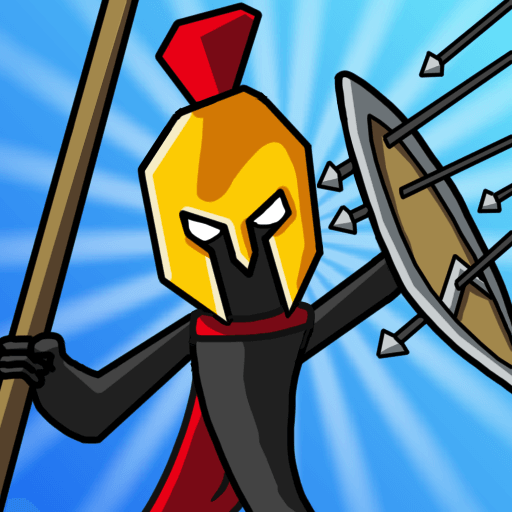 Stickman warriors are defending after enemy arrows in Stickman Kingdom Clash