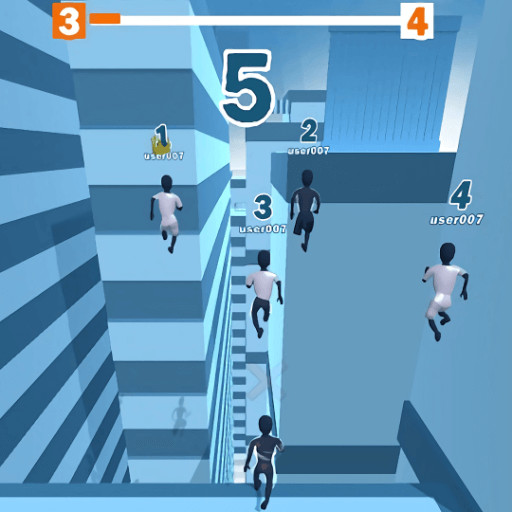 Stickmen are racing in Key Features of Stickman Parkour Speed 2020, some are jumping, some are climbing walls, some are running