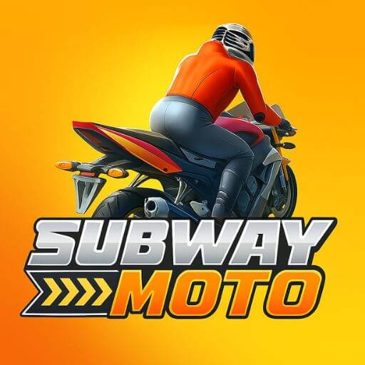 player on a speeding motorbike in Subway Moto