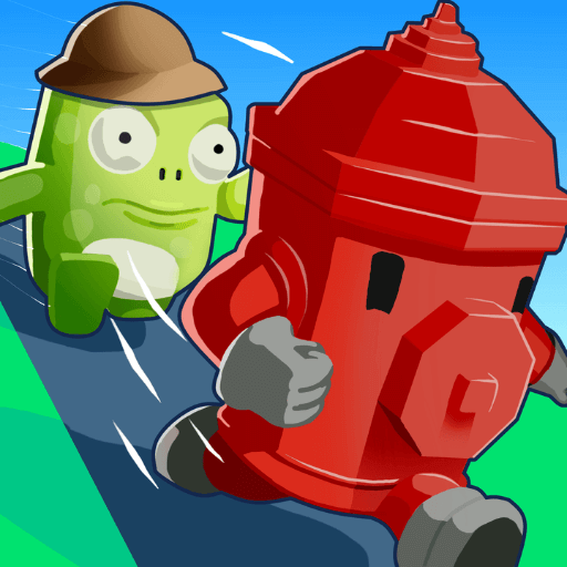 green and red characters are chasing each other in Tag 2