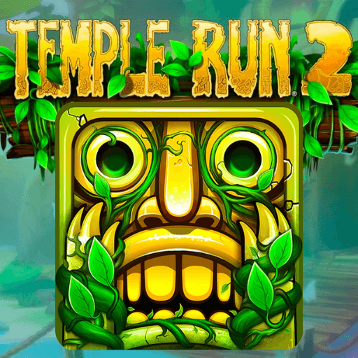 image of the monster's face in Temple Run 2 hiding behind the tree