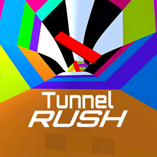 colorful tunnels in Tunnel Rush