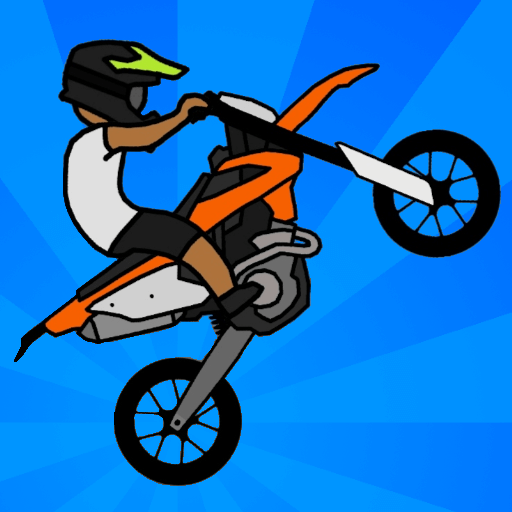 The player is controlling a wheelie bike in Wheelie Life